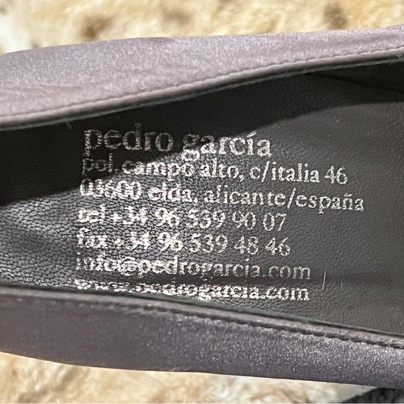 Pedro Garcia Women’s Charcoal Satin Platform Heels! So Fab!! - Picture 5 of 6